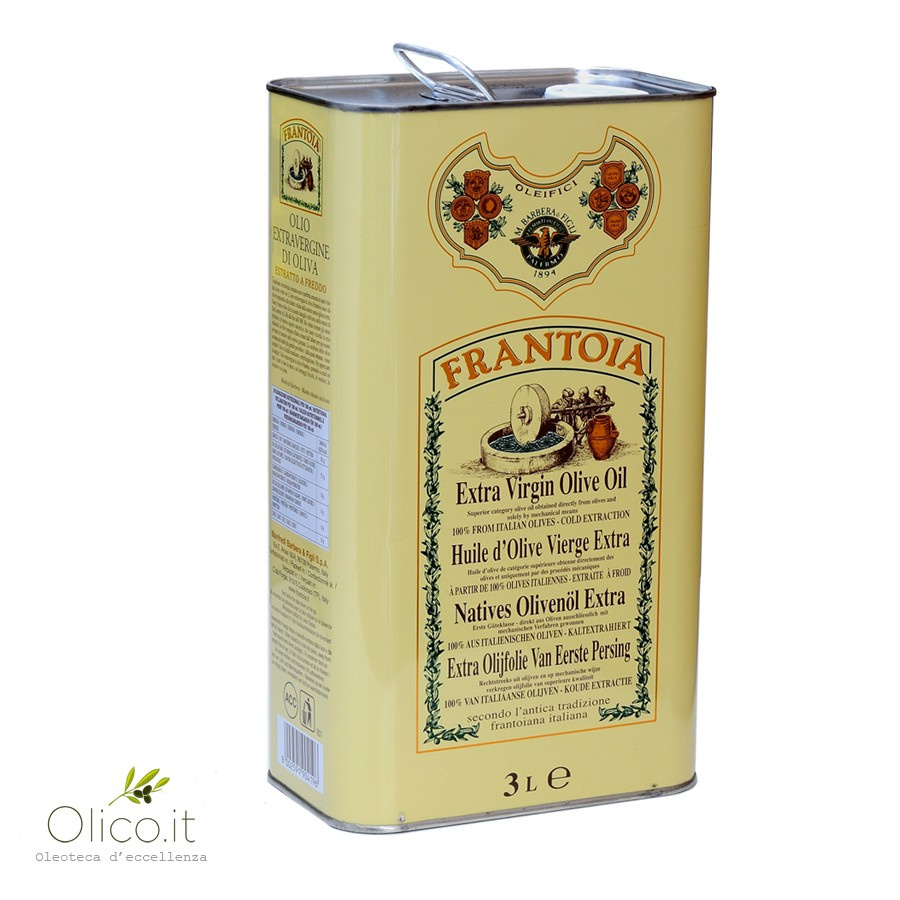 Can 3 lt Extra Virgin Olive Oil Frantoia Barbera Sicily