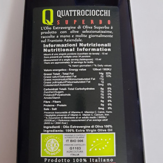 Huile Extra Vierge d'Olive Superbo Biologique Quattrociocchi