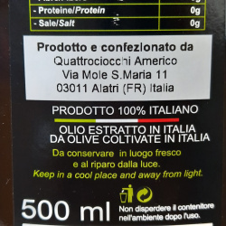 Huile Extra Vierge d'Olive "Olivastro" 100% Itrana Quattrociocchi