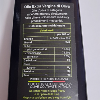 Huile Extra Vierge d'Olive Classico 500 ml x 6