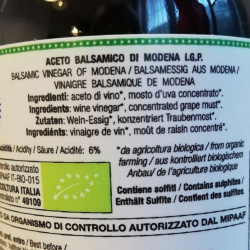 Vinaigre Balsamique de Modena IGP Biologique Acetomodena