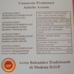 Aceto Balsamico di Modena DOP "Extravecchio" 25 anni