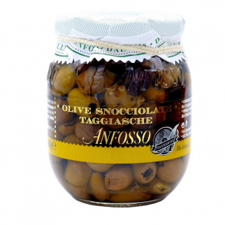 Olives Taggiasche Dénoyautées à l' huile Extra Vierge d'olive
