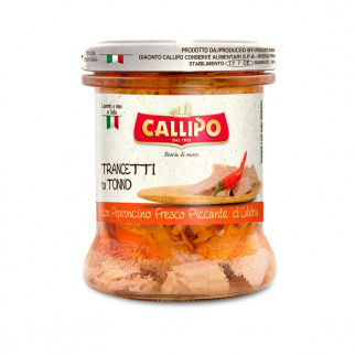 Tuna fish Slices with Calabrian Fresh chilli Pepper