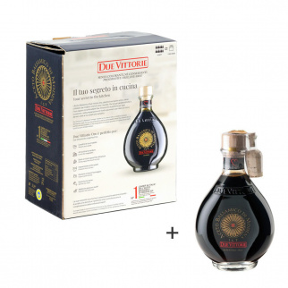 Vinaigre Balsamique de Modena IGP Due Vittorie Oro Bag in Box 3 lt et bouteille avec bouchon doseur 250 ml