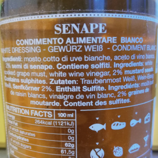 Condiment Blanc au Vinaigre et Grains de Moutarde