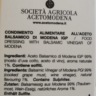Condiment au Vinaigre Balsamique de Modène IGP et Miel
